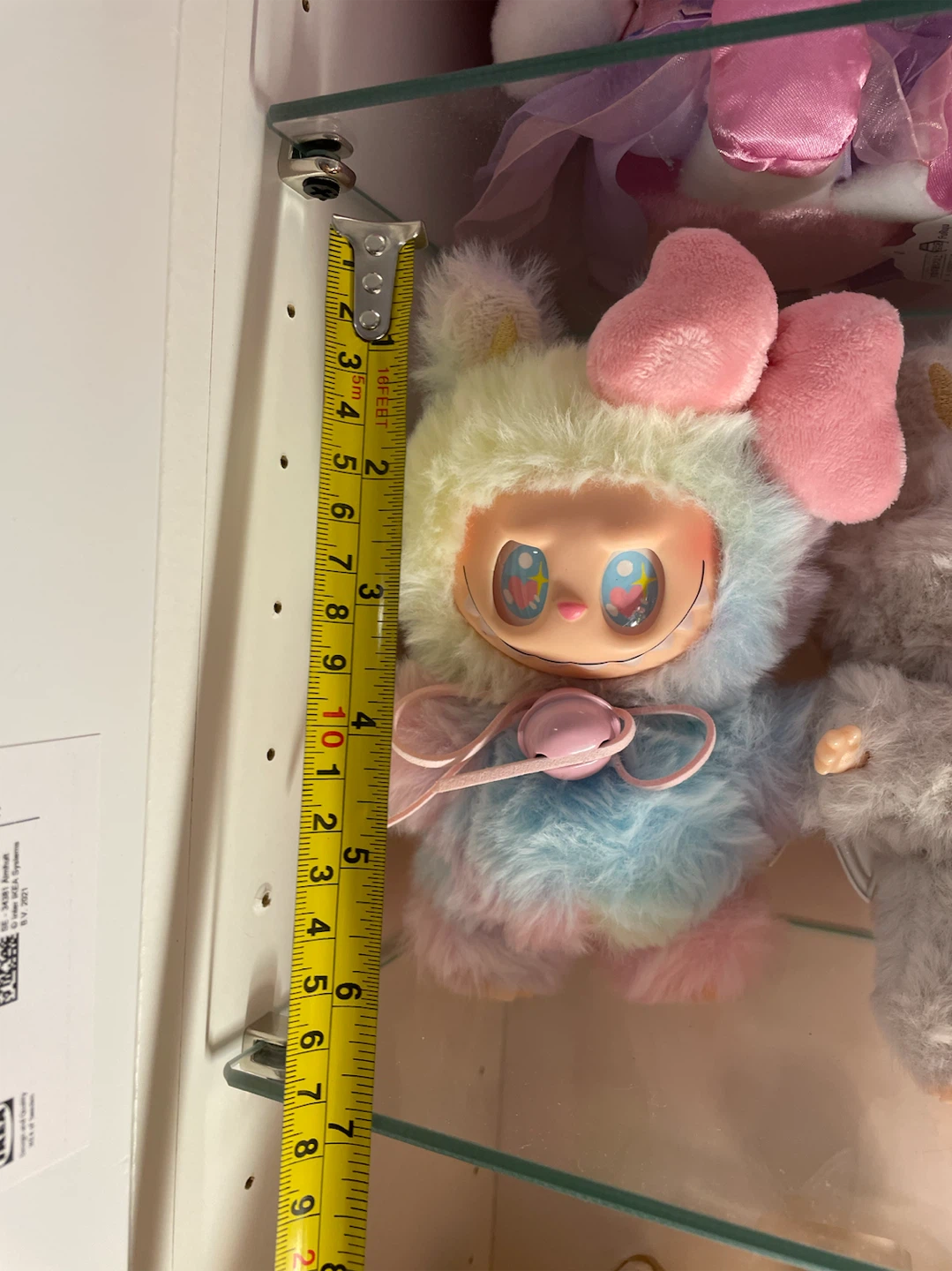 18cm Custom Rainbow Pastel Monster Plush Pendant (Labubu Style) - photo 4