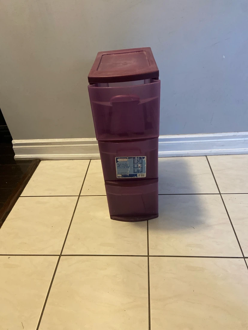 Sterilite 3 Drawer Narrow Tower