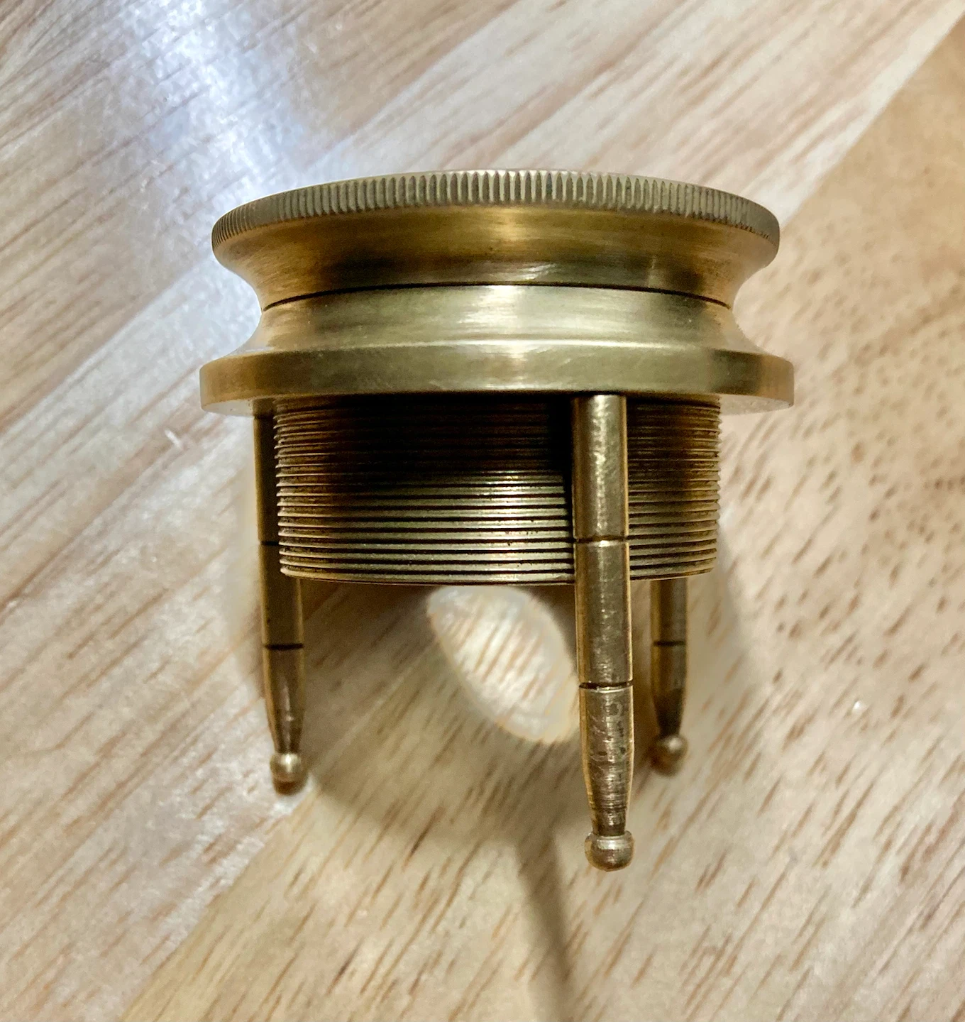 Vintage Brass Adjustable Magnifying Glass Stand - photo 2