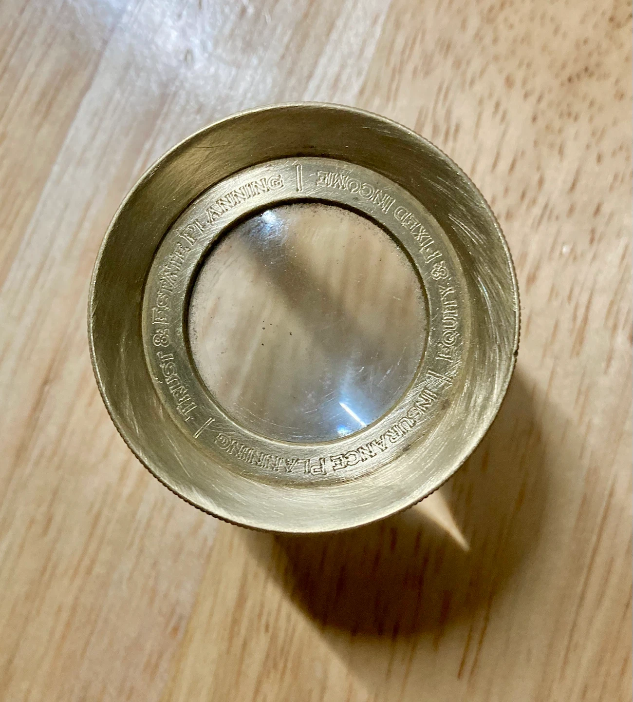 Vintage Brass Adjustable Magnifying Glass Stand - photo 3