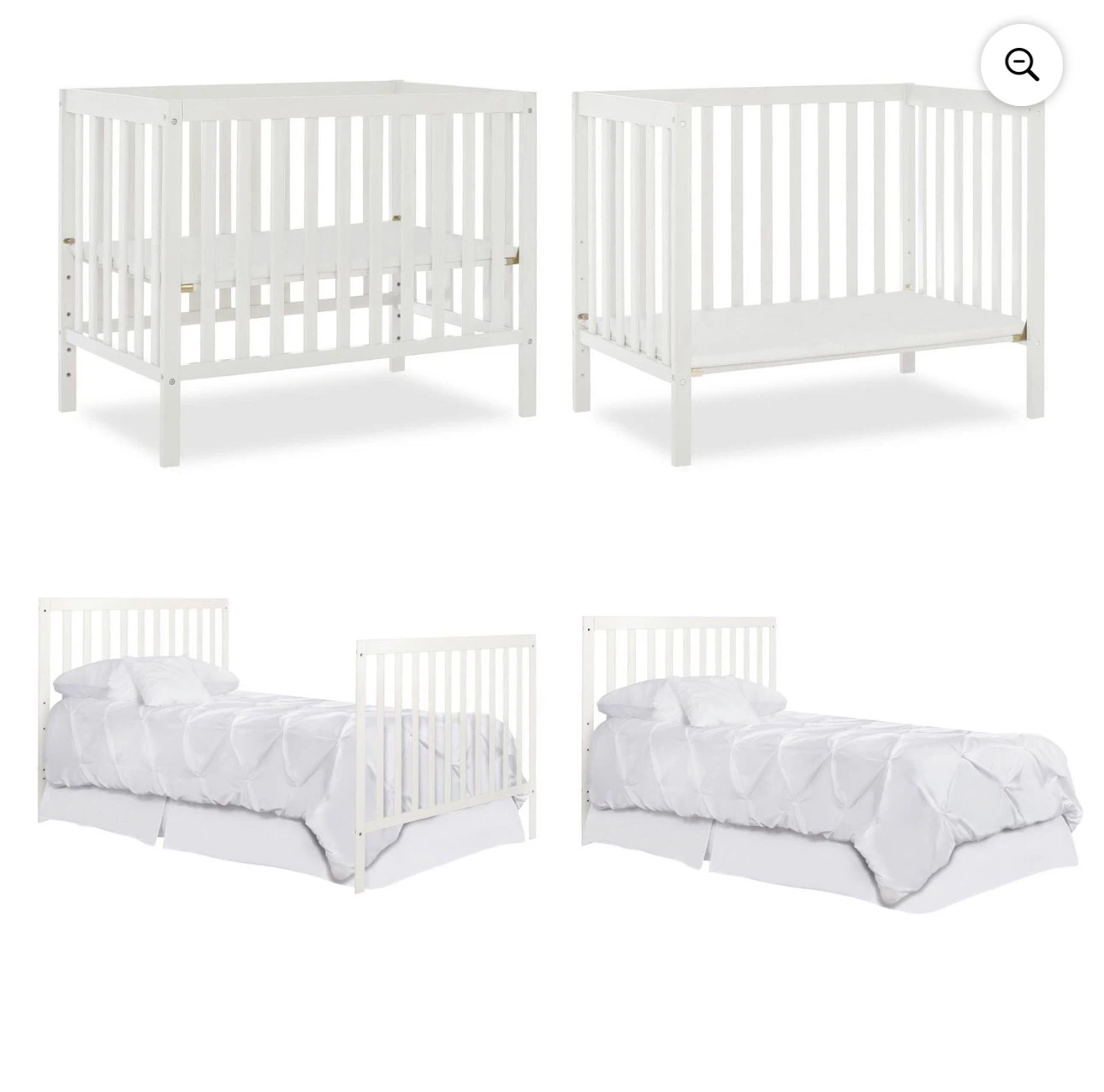 4-in-1 Convertible Crib + Mattress – Great Condition - photo 4