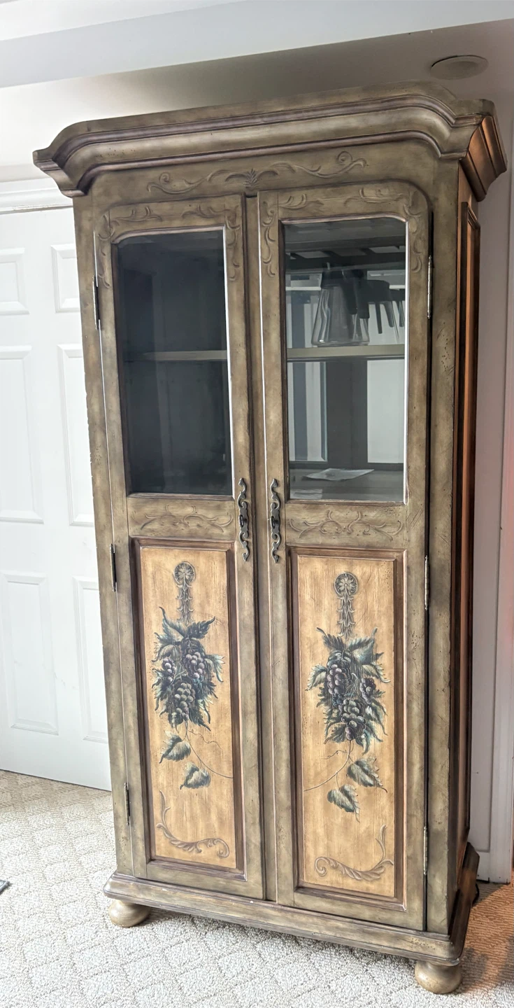 Vintage Style Wooden Wine Armoire
