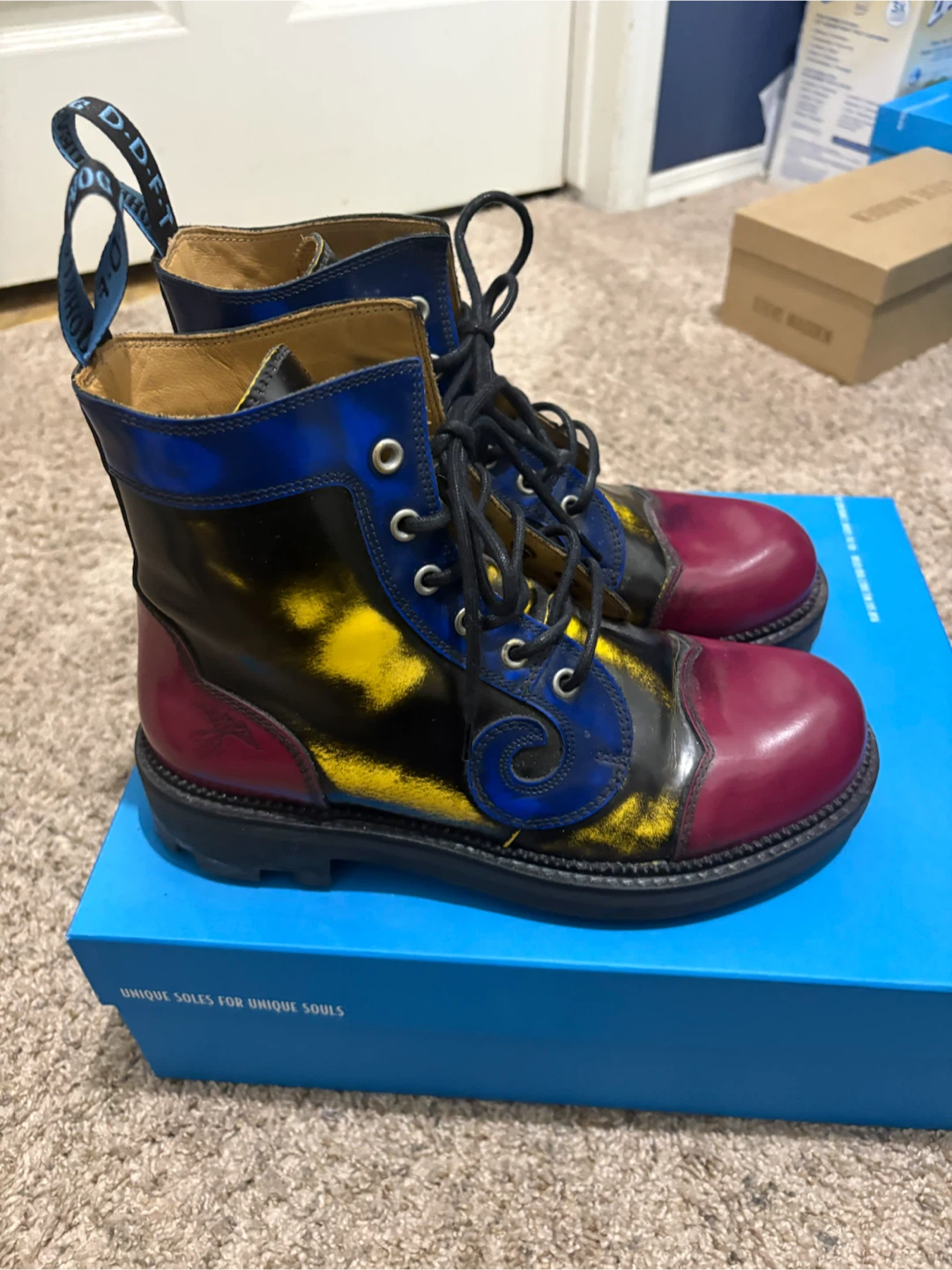 John Fluevog Derby Swirl Unique Sole Boots - photo 2