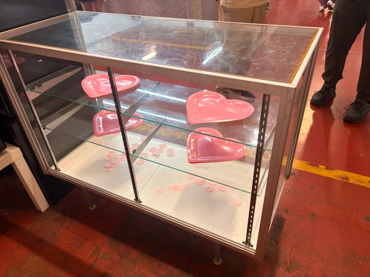 Glass display case with aluminum frame - photo 3