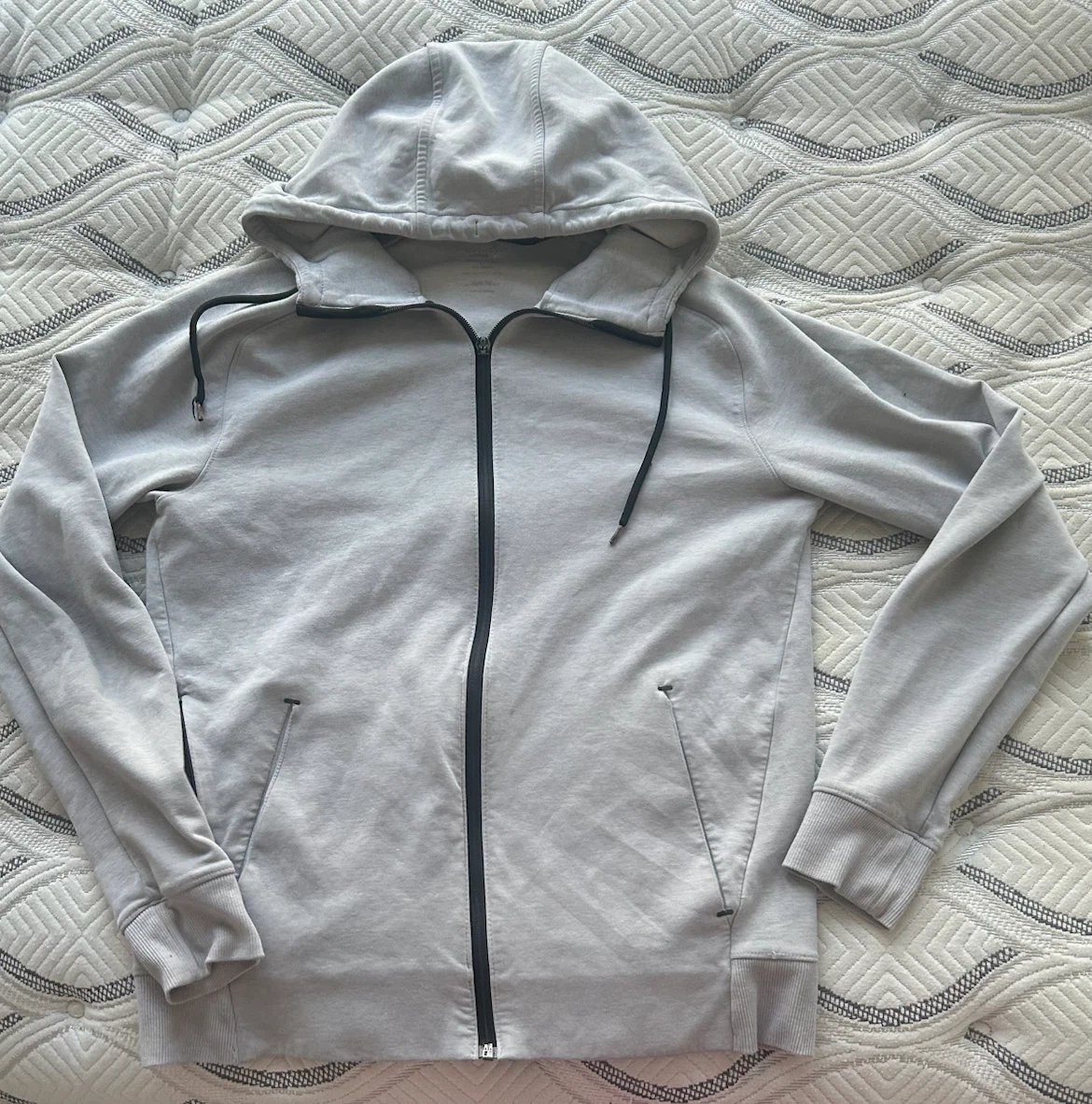 Grey Zip-Up Hoodie