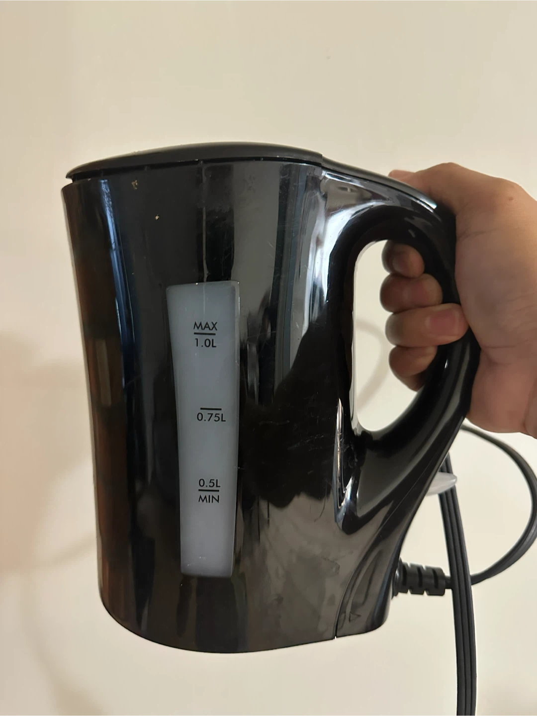 Black Electric Kettle 1.0L