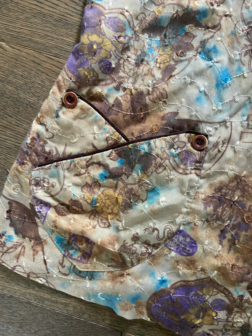Elan by Barco Embroidered Floral Scrub Top - Size XS - photo 2