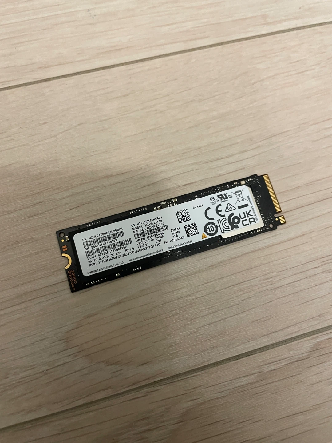 Barely used 1TB NVME gen 4