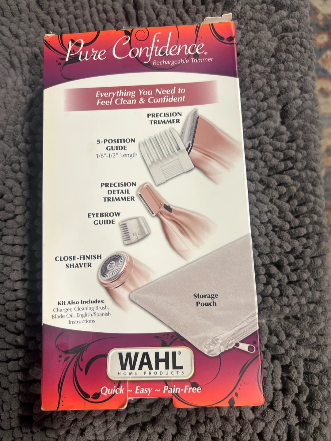Wahl Pure Confidence Rechargeable Trimmer Kit - photo 2