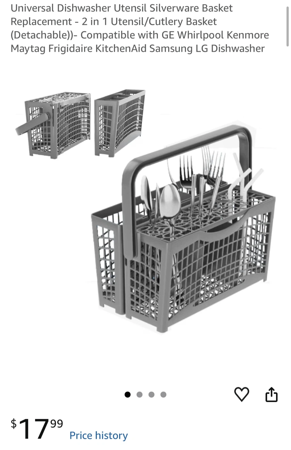 Universal Dishwasher Utensil Holder Basket - photo 5