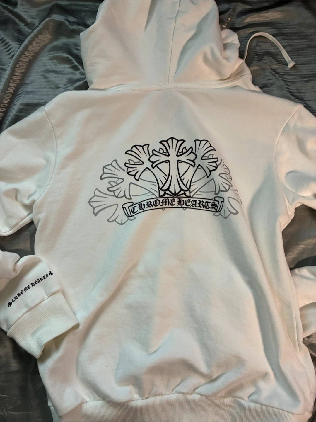 White Chrome hearts Zipup - photo 3