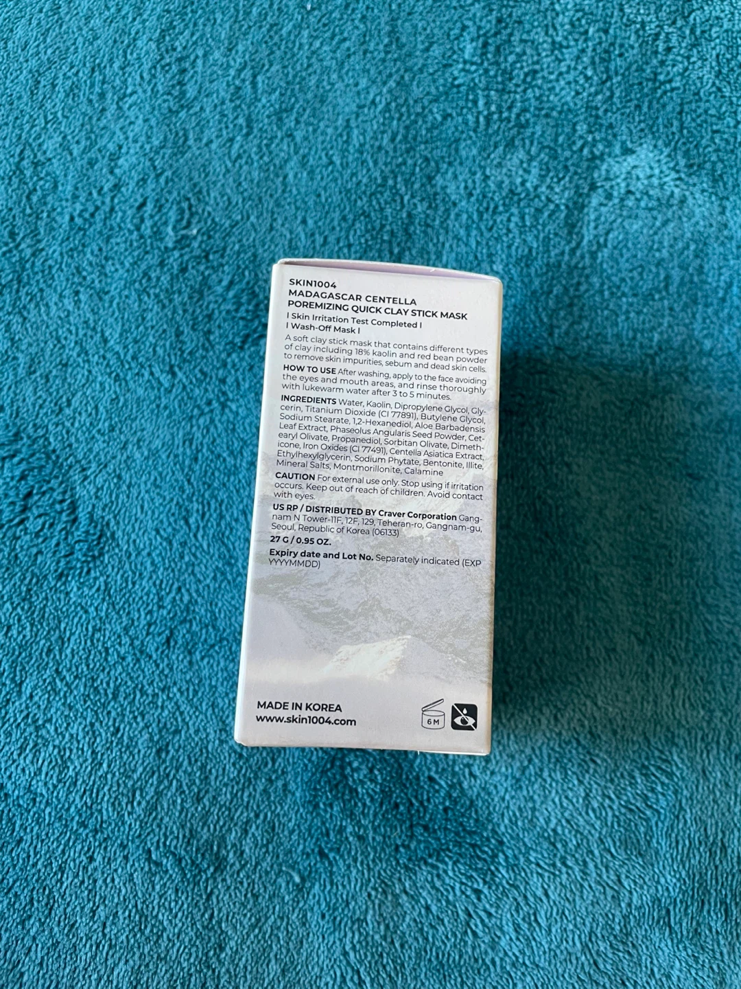 SKIN1004 Madagascar Centella Poremizing Quick Clay Stick Mask - photo 3