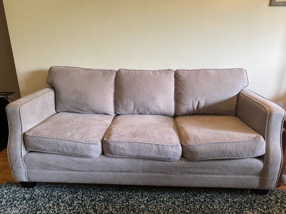 Armchair and Sofa Set - Celine Taupe Fabric