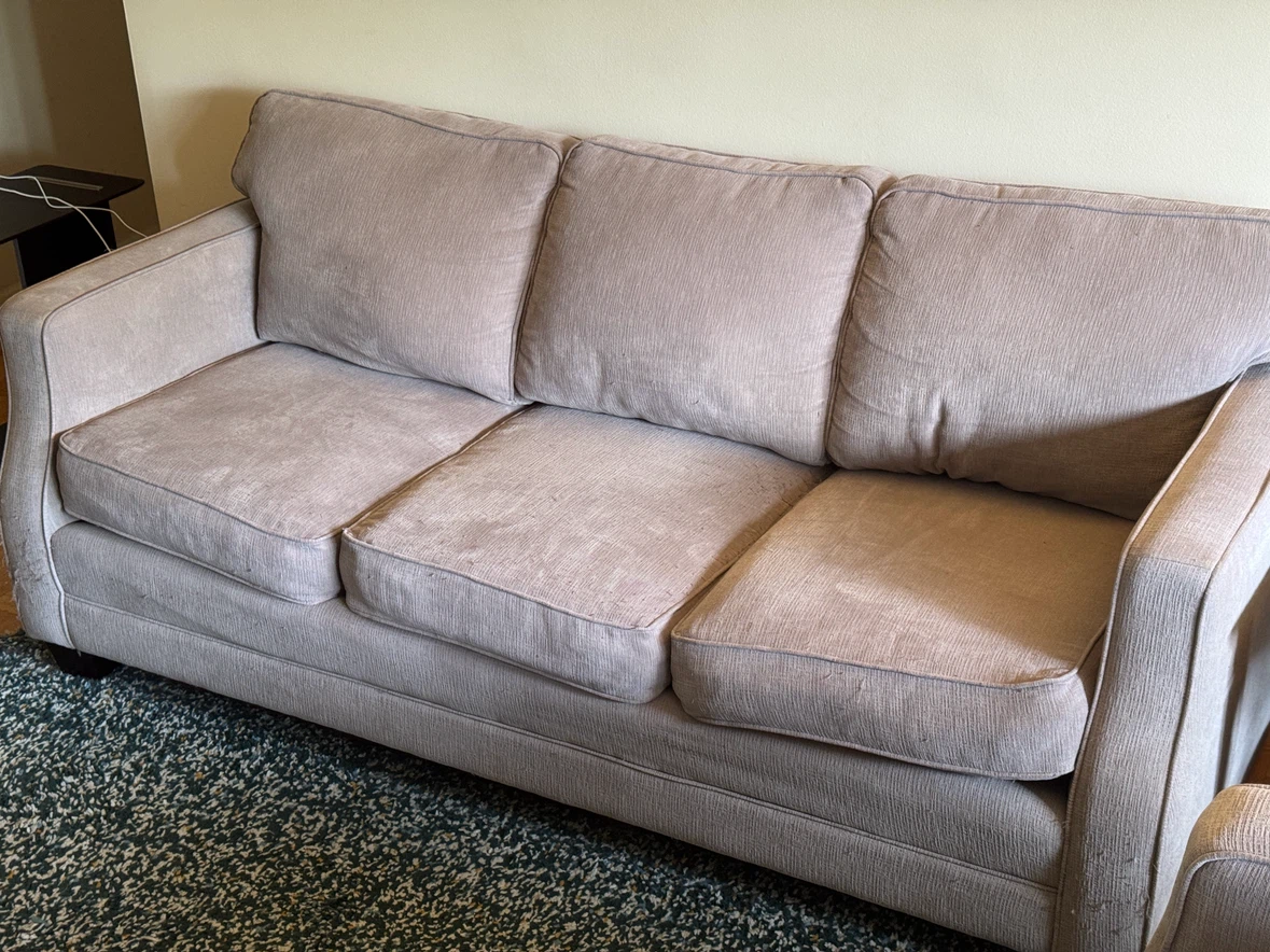 Armchair and Sofa Set - Celine Taupe Fabric - photo 2