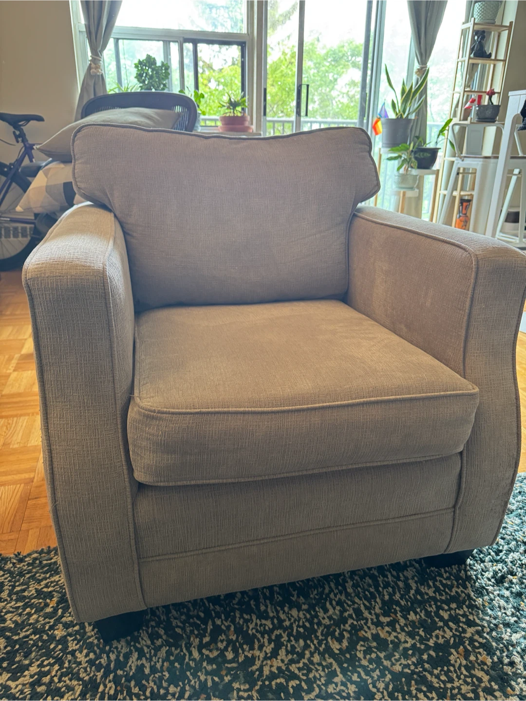 Armchair and Sofa Set - Celine Taupe Fabric - photo 3