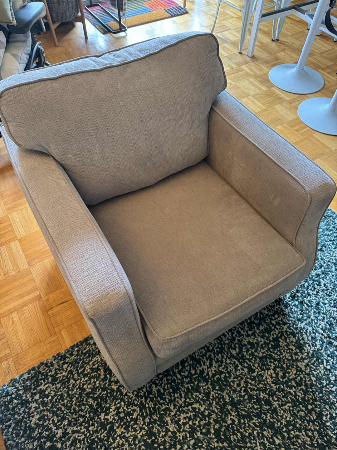 Armchair and Sofa Set - Celine Taupe Fabric - photo 4