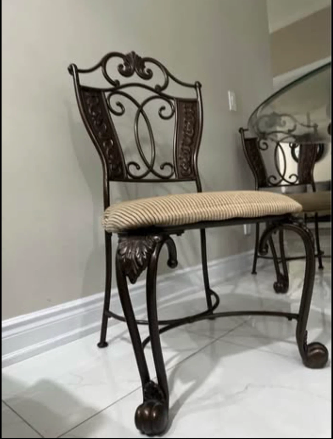 Glass Dining Set with 4 Chairs - photo 4