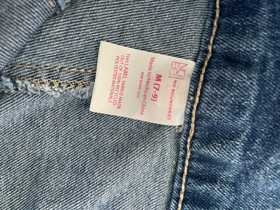 No Boundaries Denim Jumpsuit Size M (7-9) - photo 3