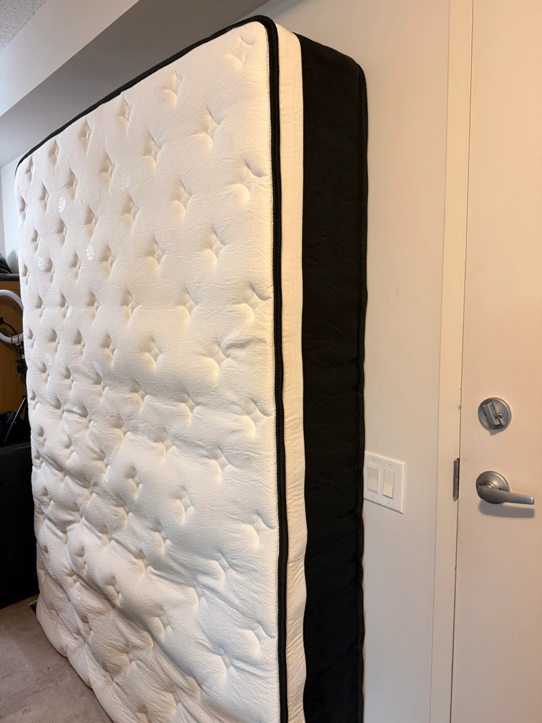 White and Black Padded Mattress- Queen Mattress Move Out Sale - photo 2