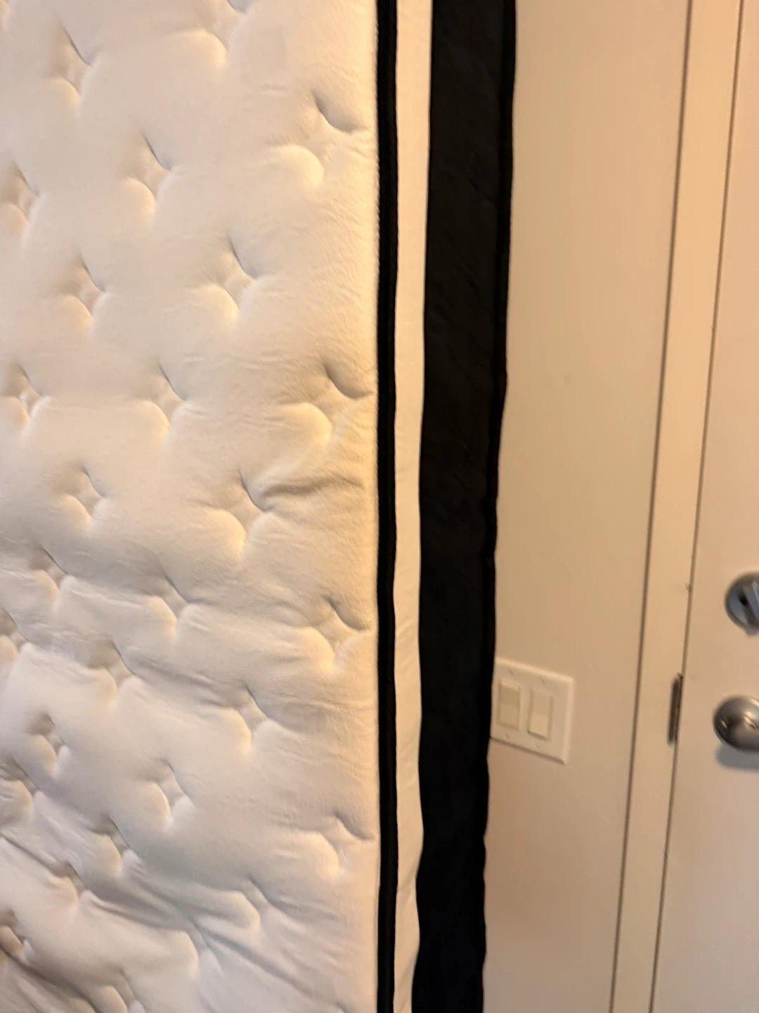 White and Black Padded Mattress- Queen Mattress Move Out Sale - photo 3
