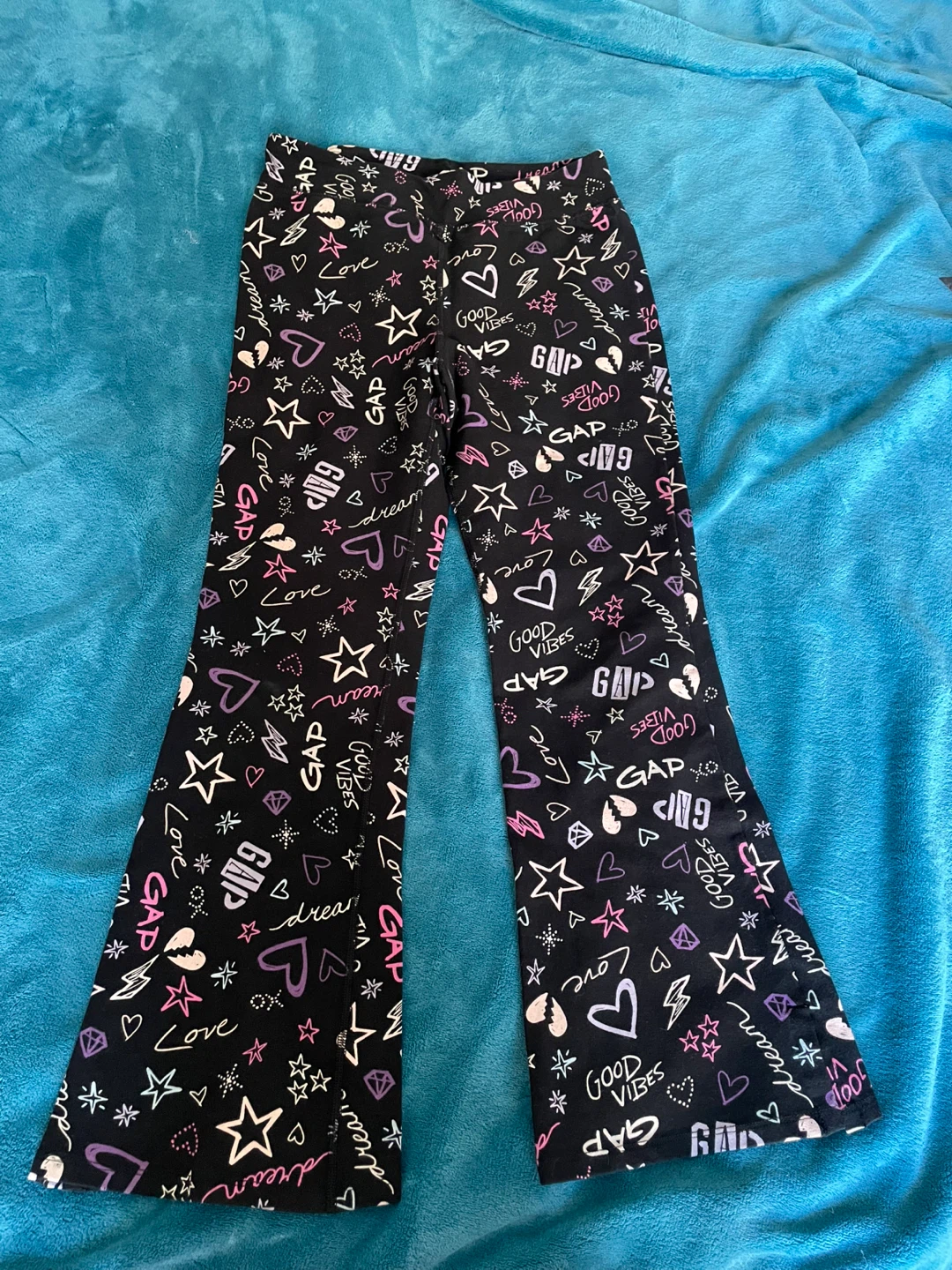 GAP Kids Girls Graphic Print Flare Pants XL (12)