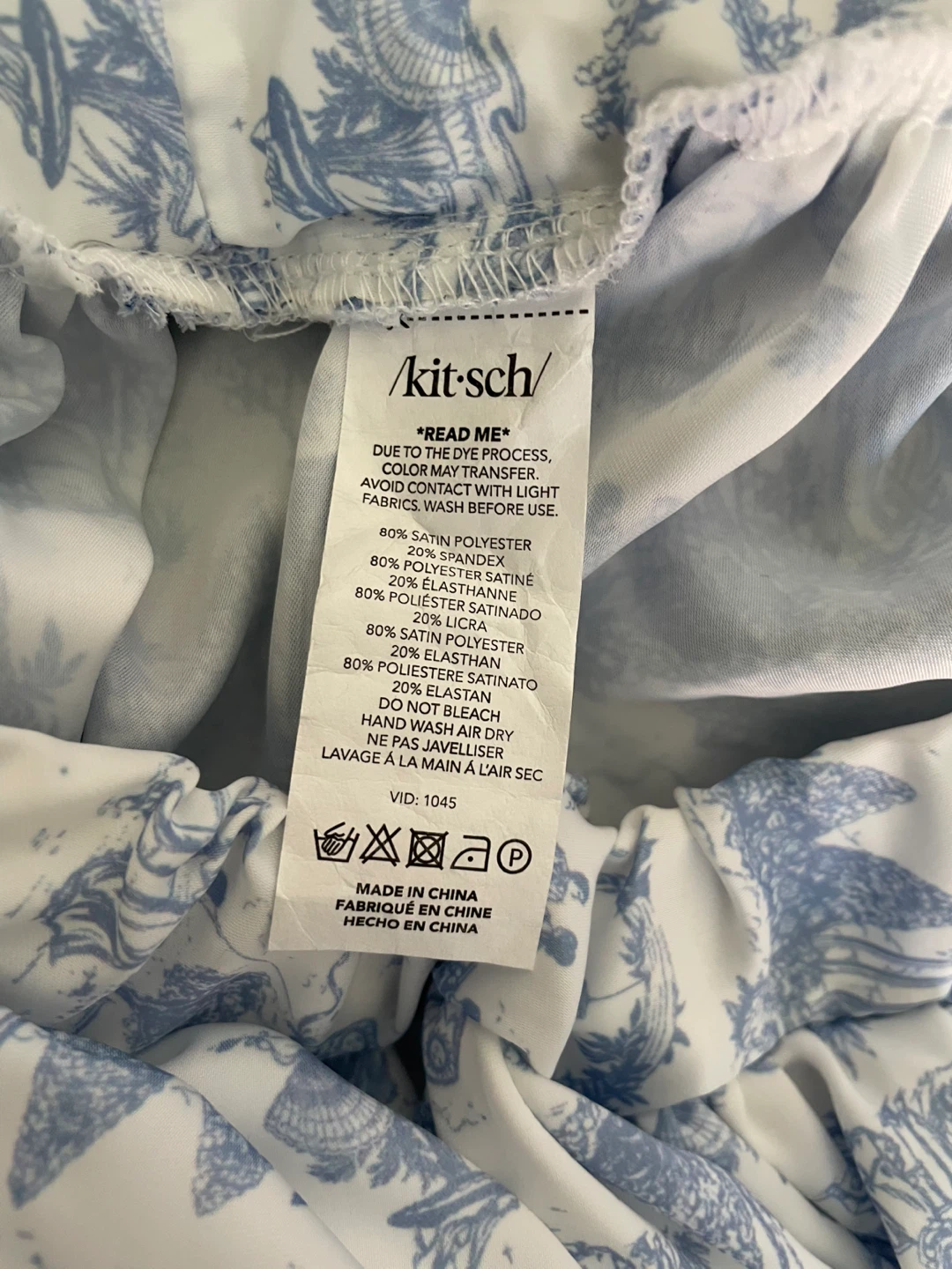 Kitsch bonnet Blue Toile Pattern - photo 2