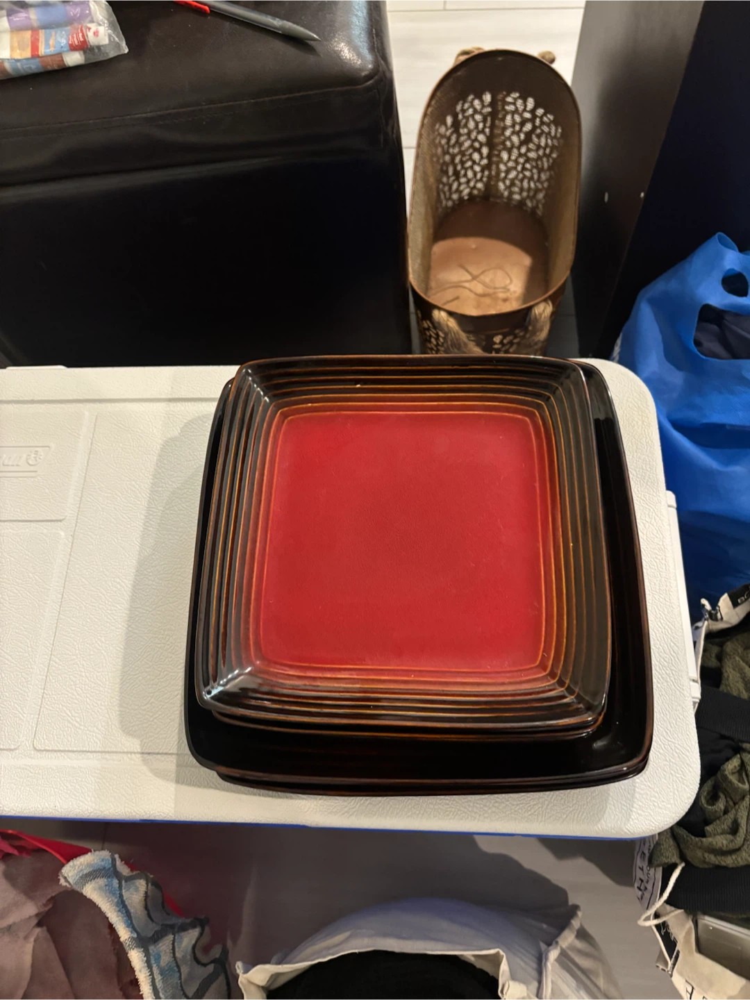Square Dinner Plates and Bowls Set - photo 2