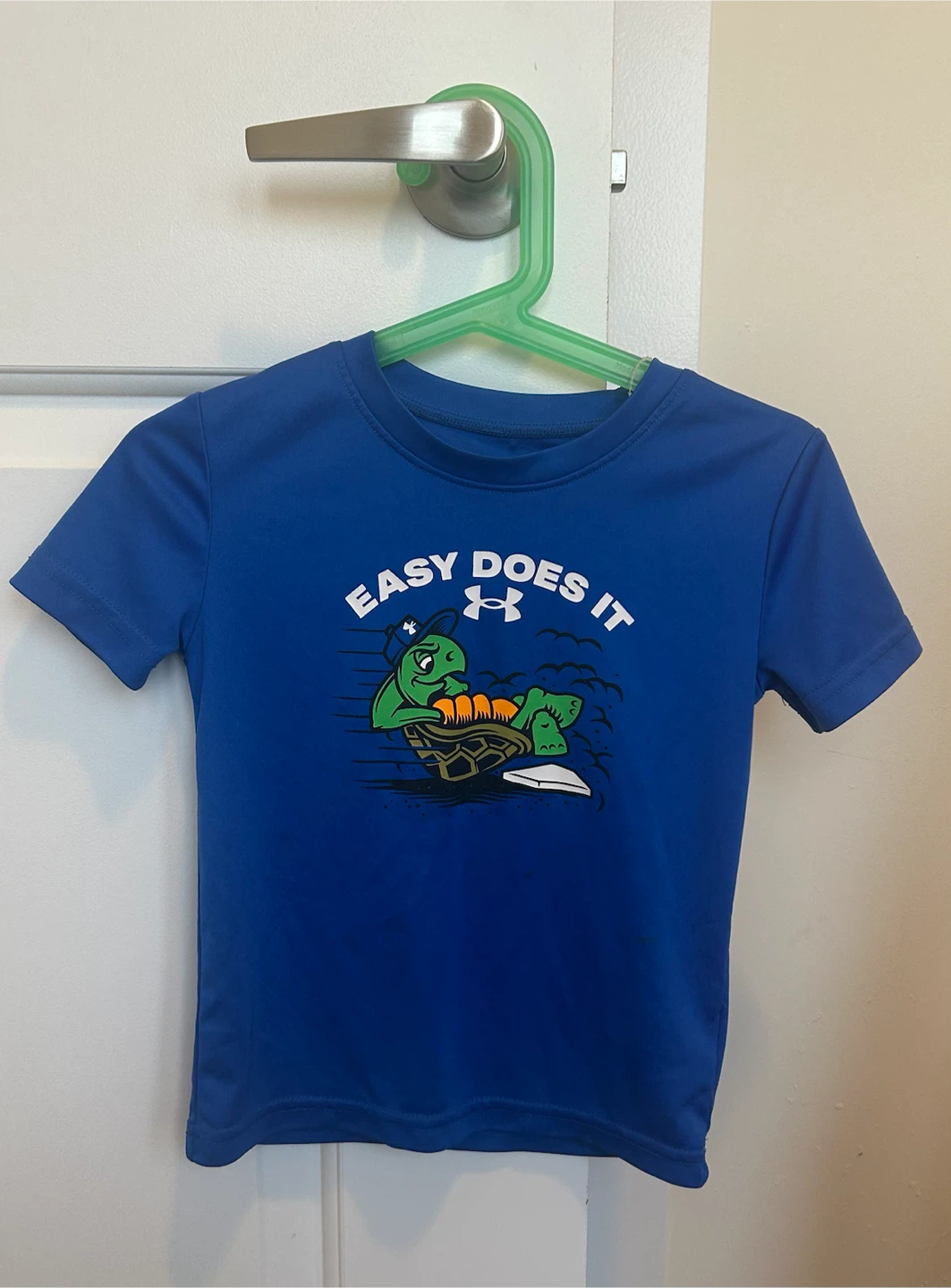 Under Armour Boys Blue "Easy Does It" T-Shirt Size 3T