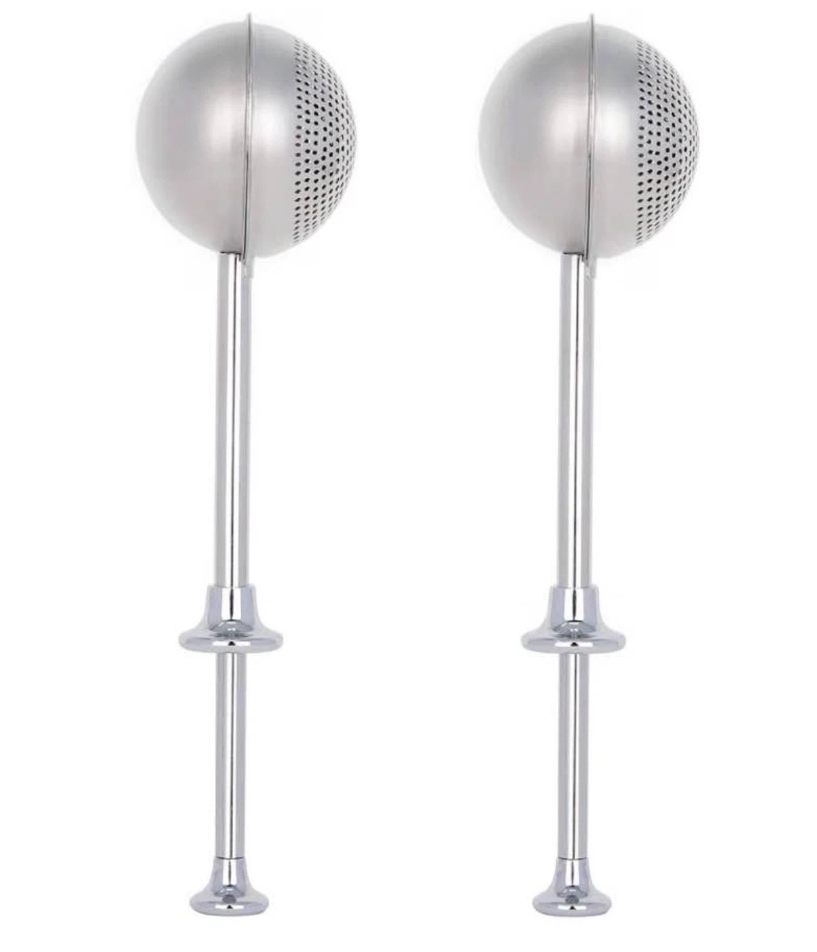 2-Pc Flour Duster, 304 Stainless Steel Flour Sifter for Baking