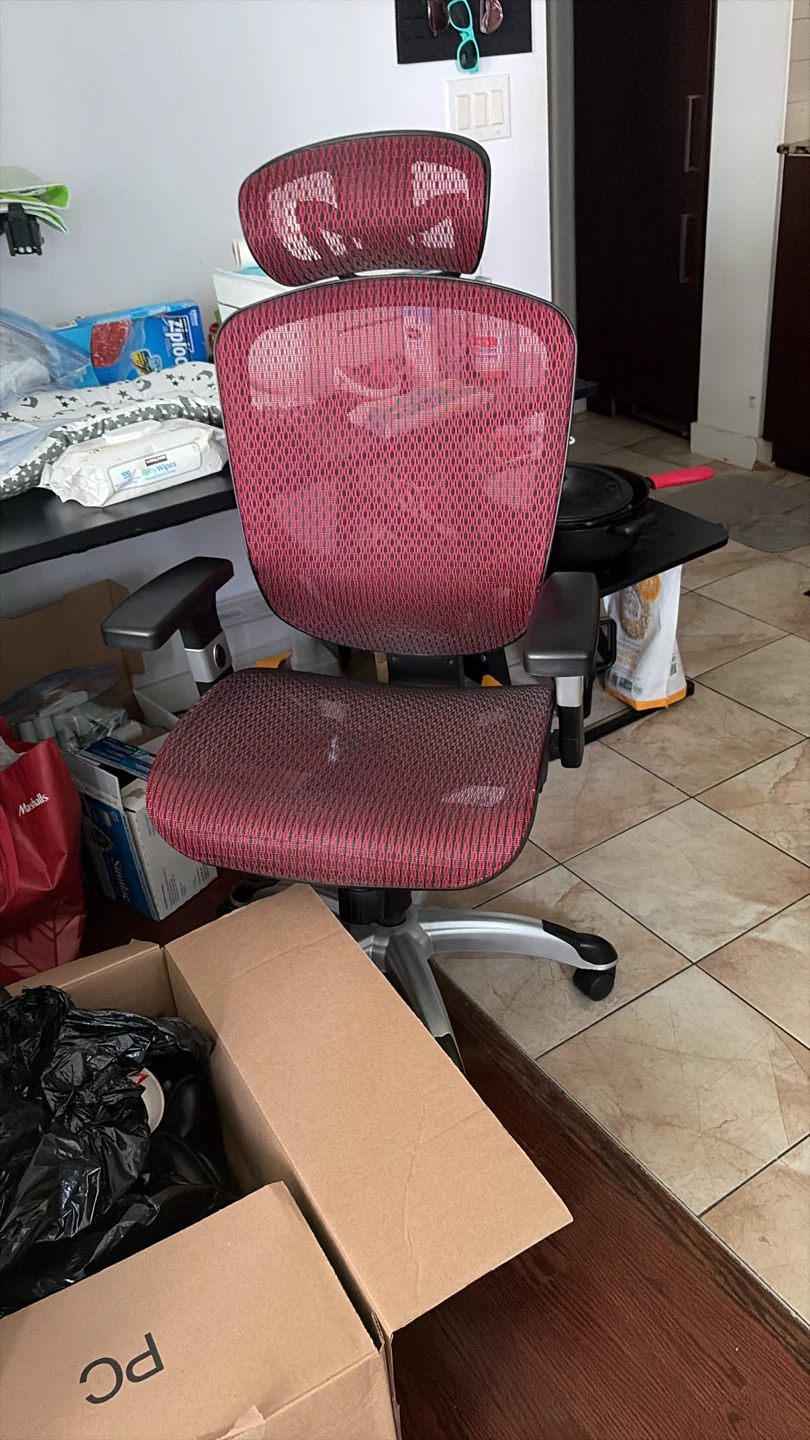 Ikea Ergonomic Office Chair - Red Mesh