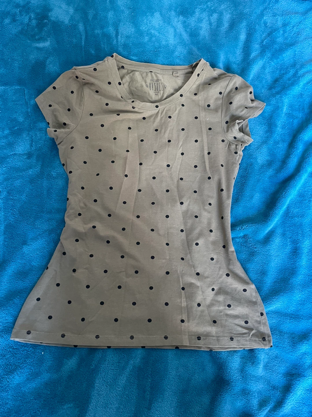 Clockhouse Basics Polka Dot T-Shirt - Size M