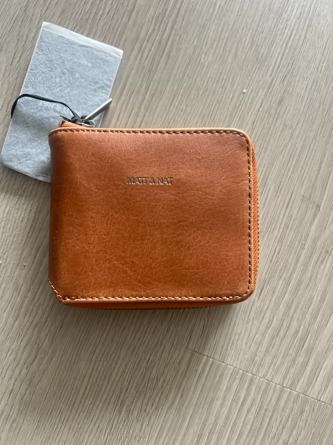 Matt & Nat Watson Zip Around Wallet in Chili