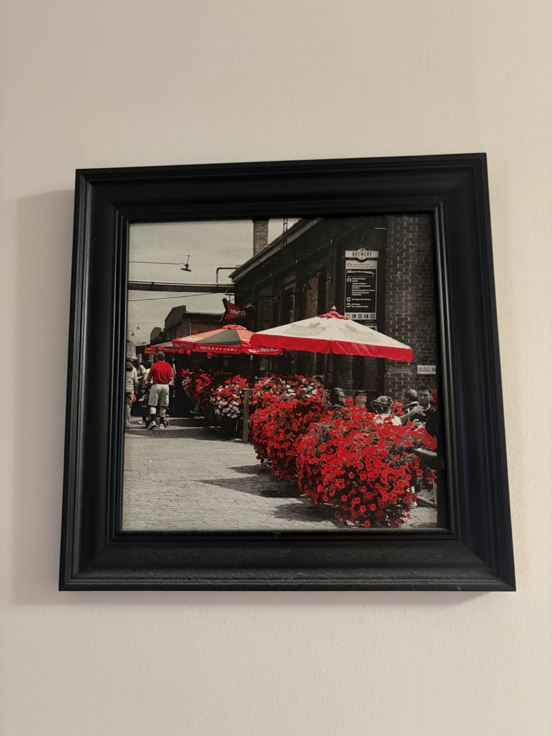 Framed "Brewery" Scene Wall Art