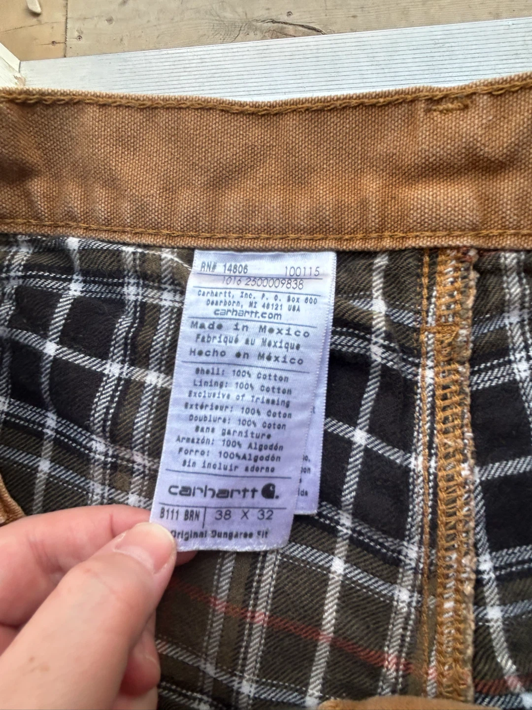 Carhartt B111 BRN Original Dungaree Fit Pants - photo 4