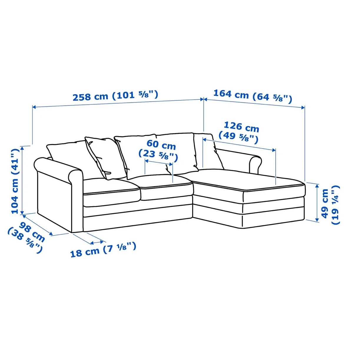 IKEA Gronlid Sofa with Storage - photo 4