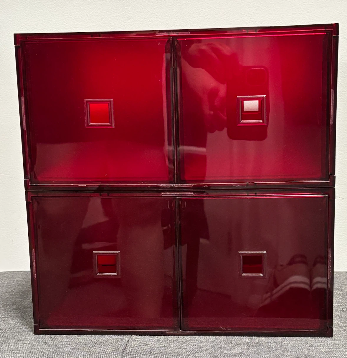 IKEA Red Stackable Storage Boxes for Kallax