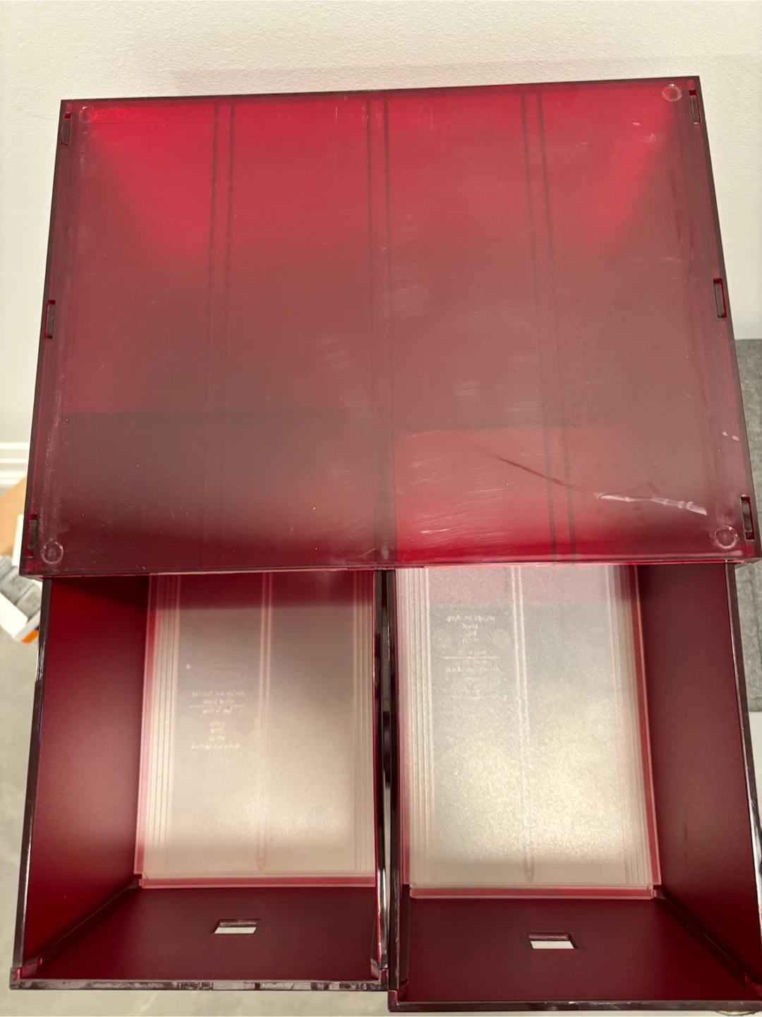 IKEA Red Stackable Storage Boxes for Kallax - photo 2