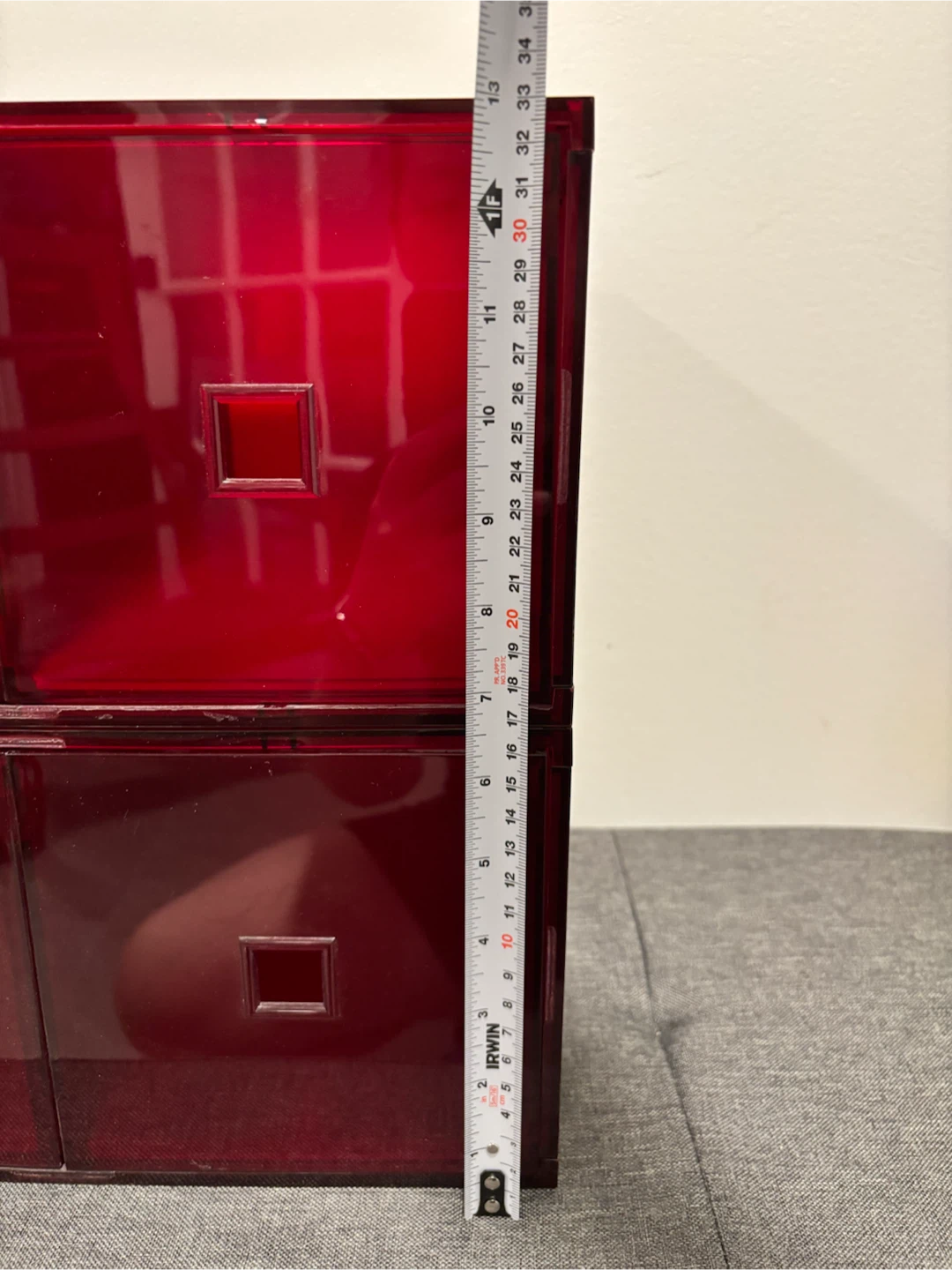 IKEA Red Stackable Storage Boxes for Kallax - photo 5