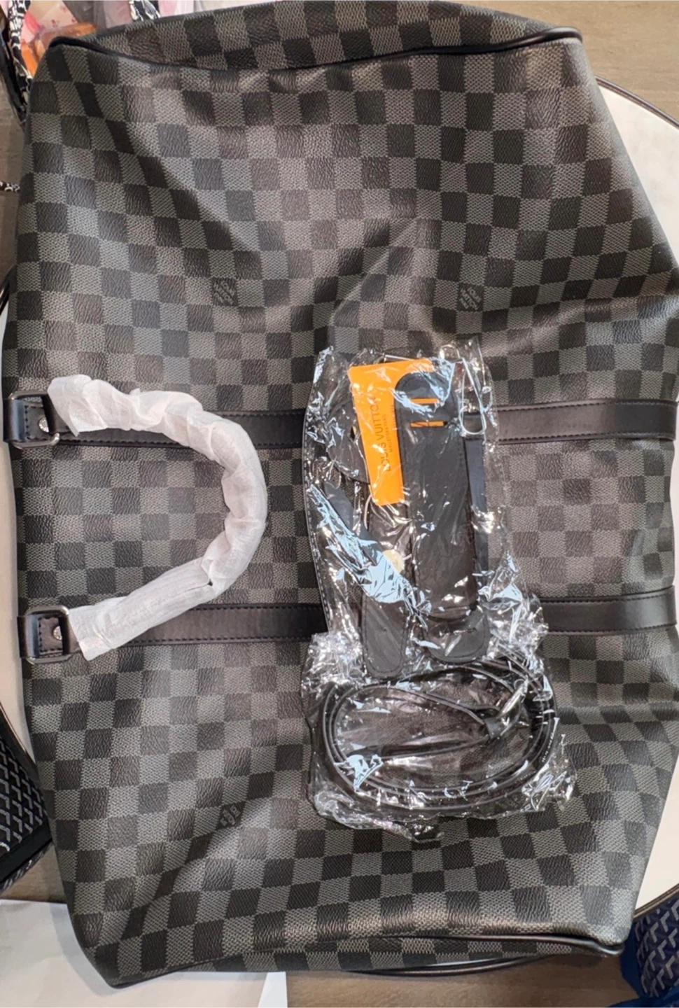 Louis Vuitton Damier Graphite Keepall Bandouliere 55