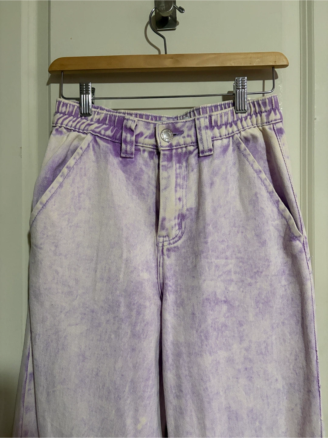Flying Angel Purple Acid Wash Jeans