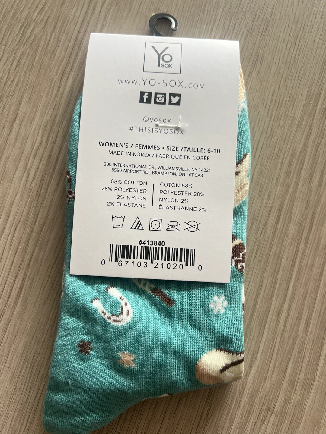 Yo Sox Women's Crew Socks Size 6-10 - photo 2