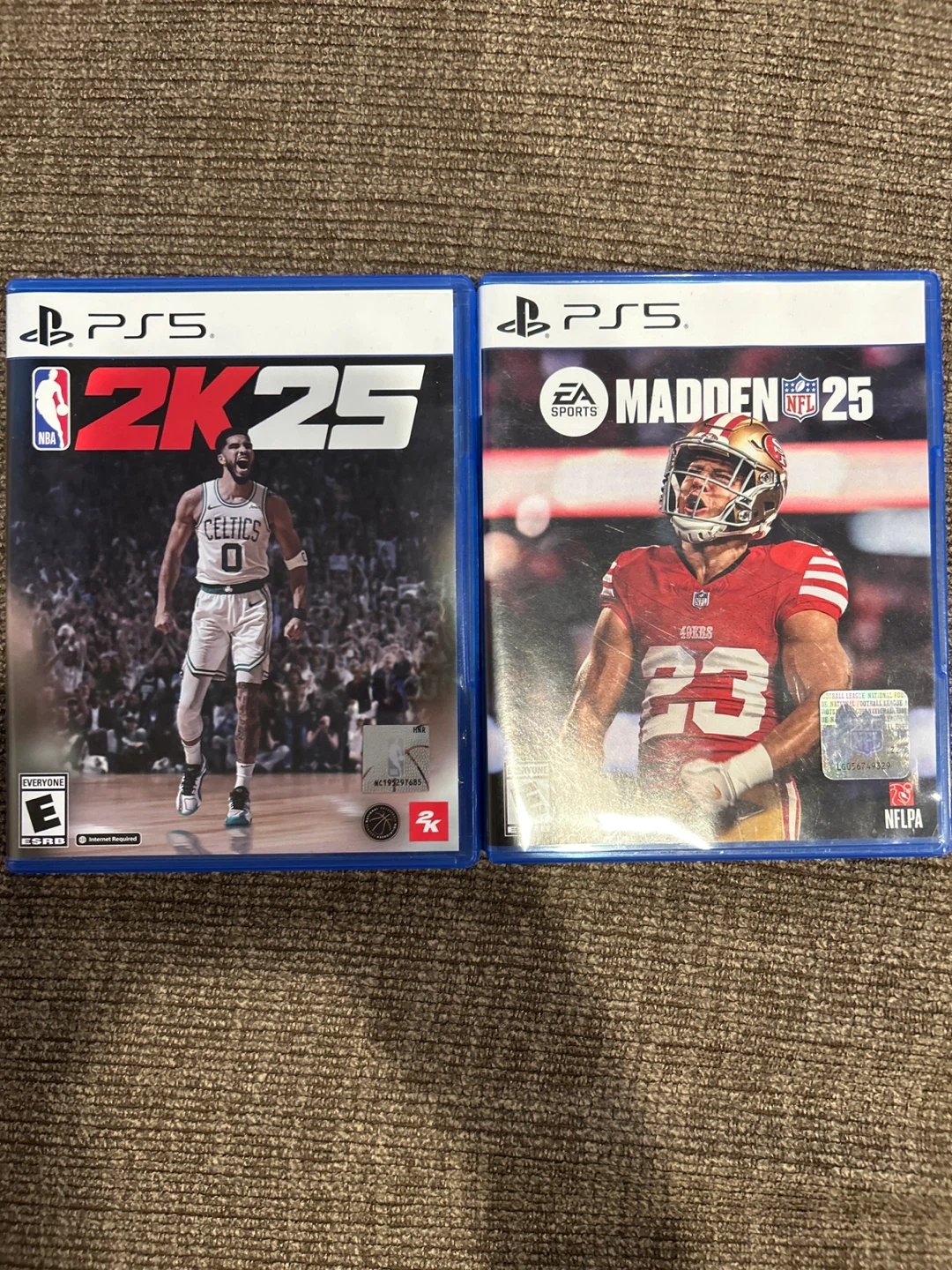 NBA 2K25 and Madden 25 PS5 Video Games