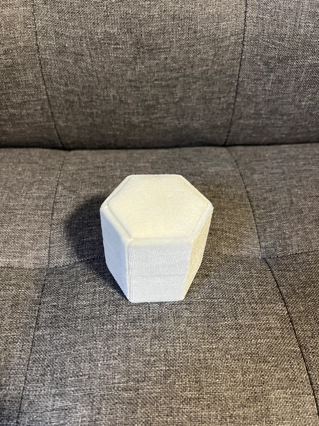 White Hexagonal 3-Ring Box