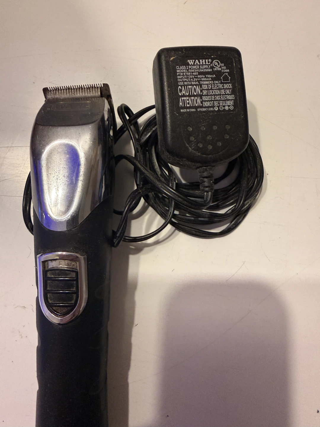 FOR PETS- Wahl Hair Trimmer with Power Adapter