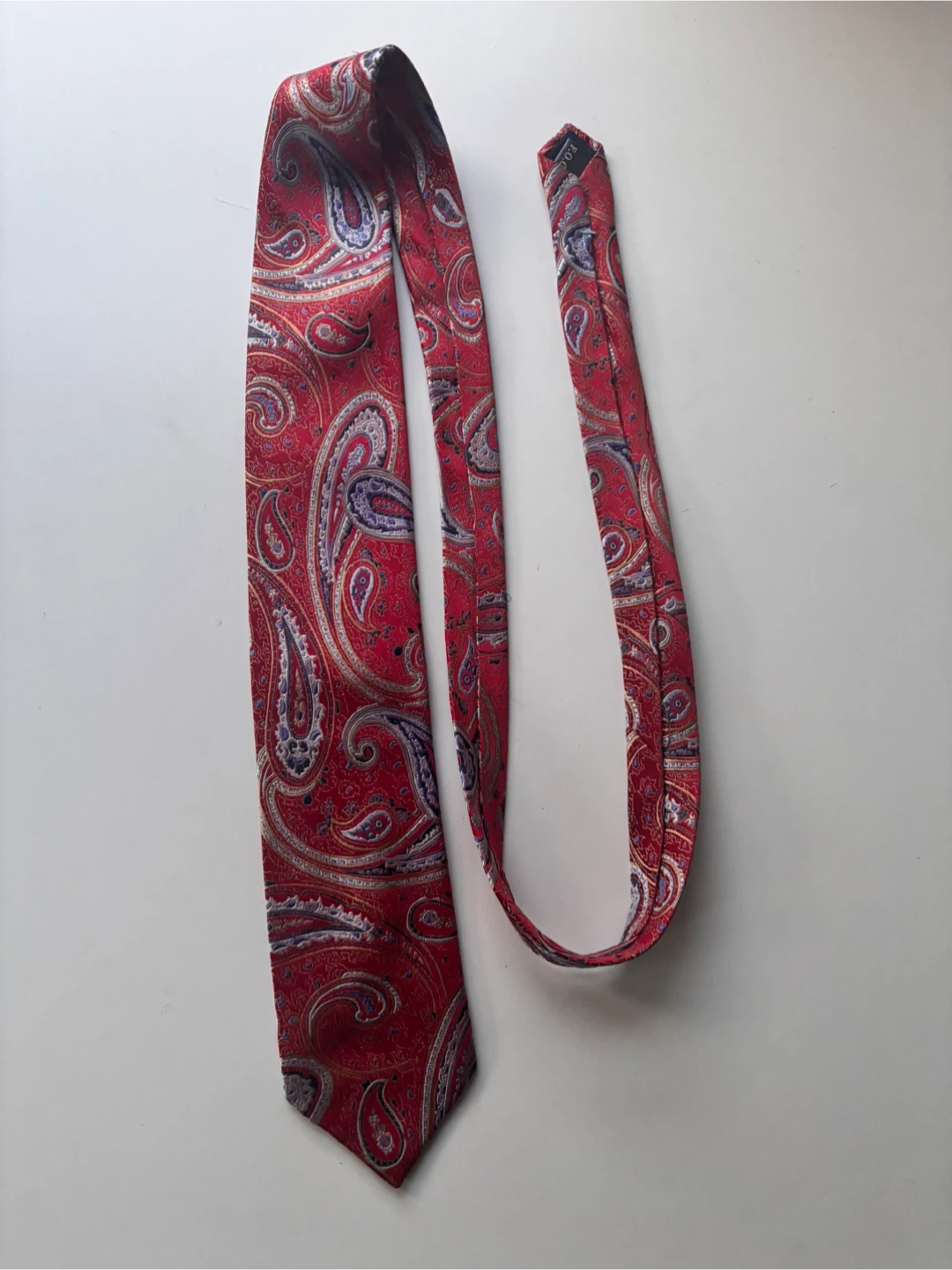 Forsyth of Canada Red Paisley Silk Tie