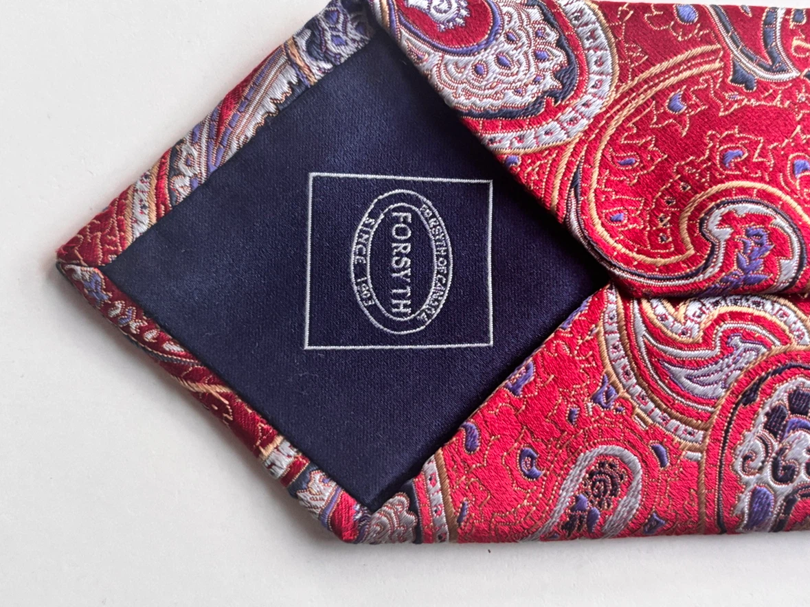 Forsyth of Canada Red Paisley Silk Tie - photo 2