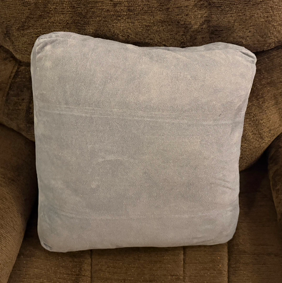 ✨✨Slate Blue and Pale Blue Faux Suede Throw Pillows - photo 2