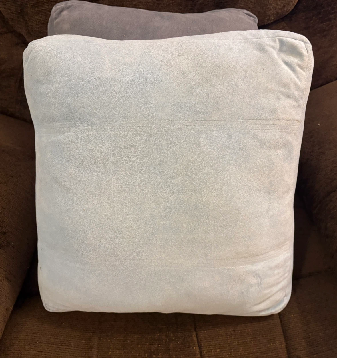 ✨✨Slate Blue and Pale Blue Faux Suede Throw Pillows - photo 3