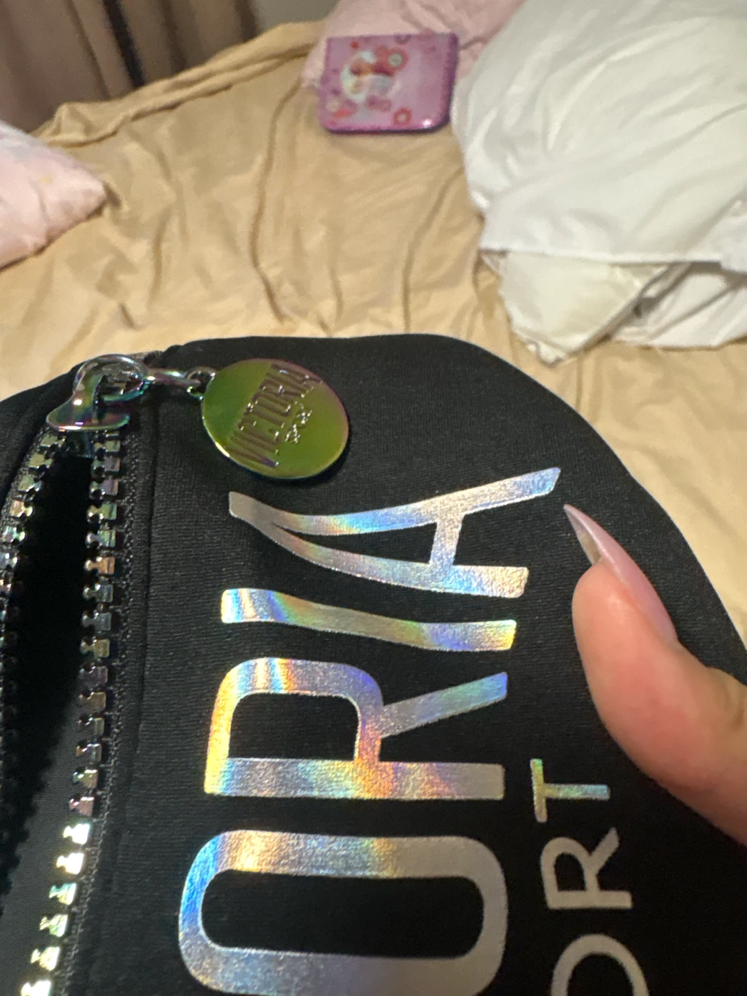 Victoria Sport Black Belt Bag with Holographic Logo - photo 5