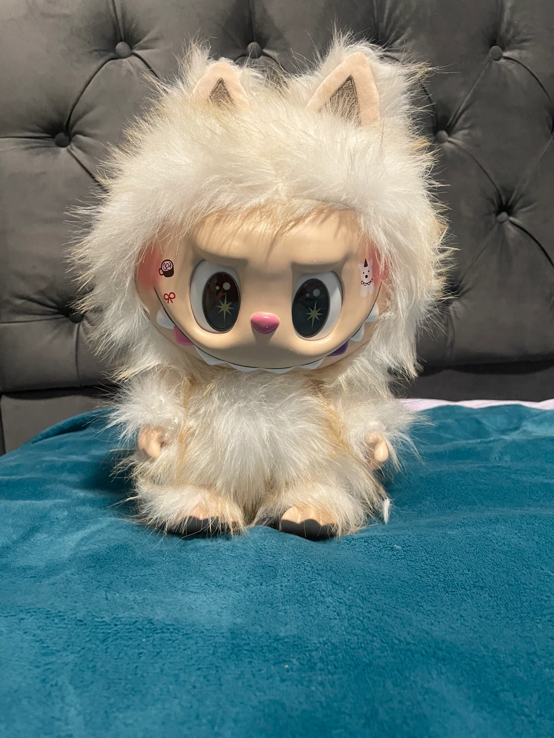 Fluffy zimomo toy labubu 30-40 cm long pretty big